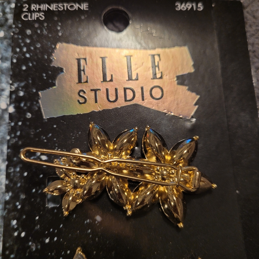 NWOT Rhinestone Hair Clips - Picture 3 of 4